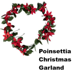 Christmas Poinsettia Garland         